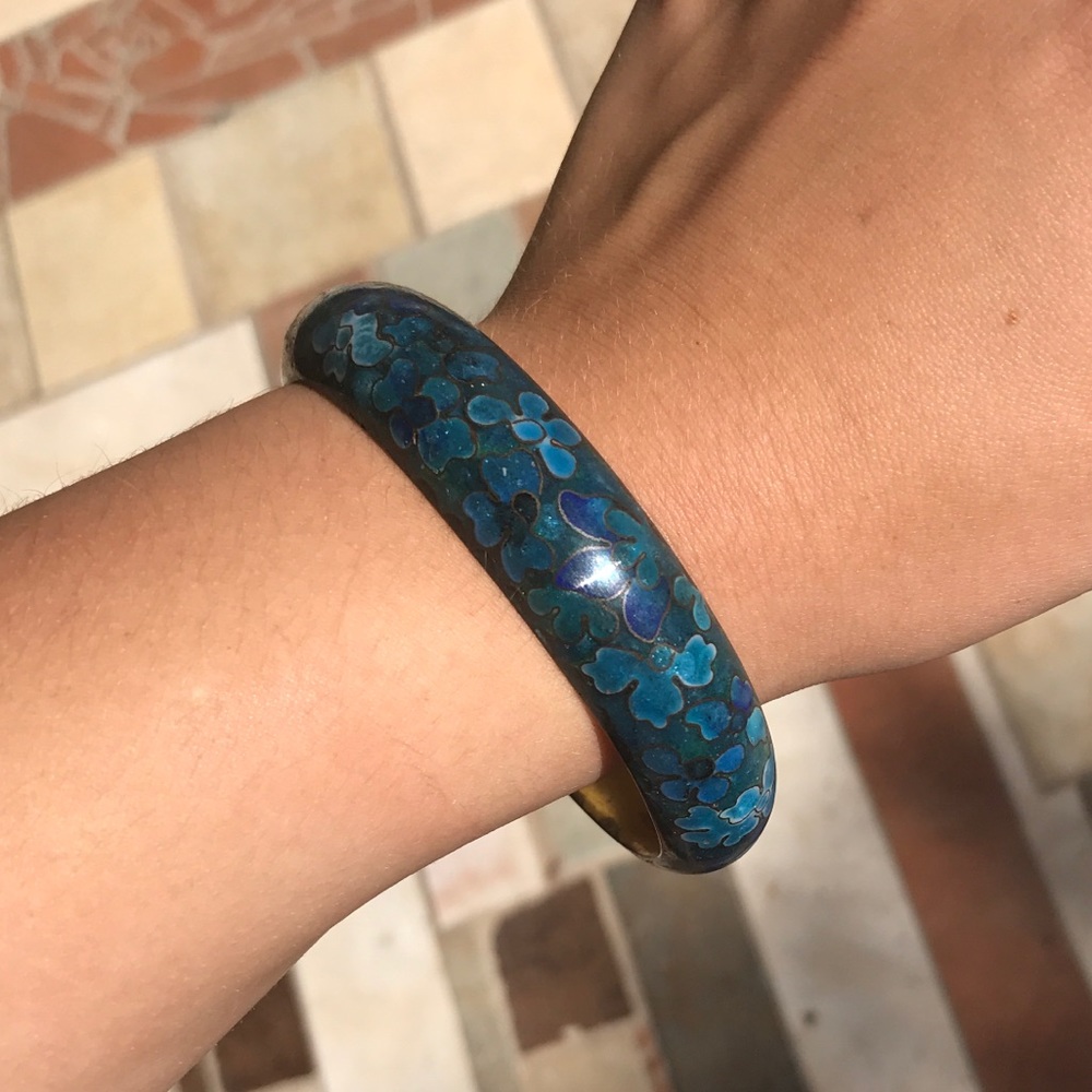 Blue Metal Bangle